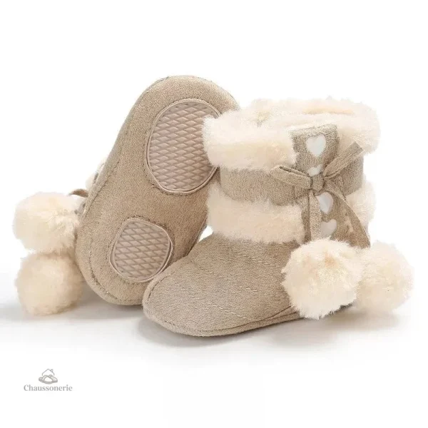 Chausson bébé en matériau doux