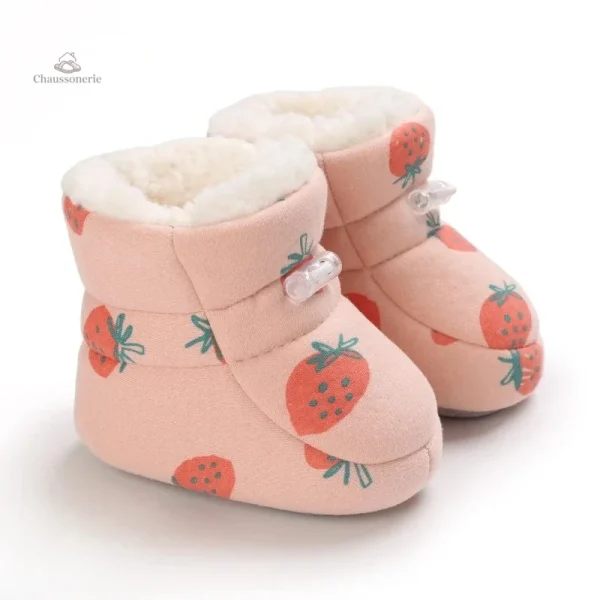 Chausson Bébé fourré pour un look mignon