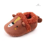 Chausson souple bébé avec visage d'animaux