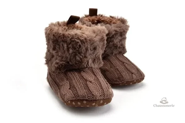 Chausson fourré bébé à motifs