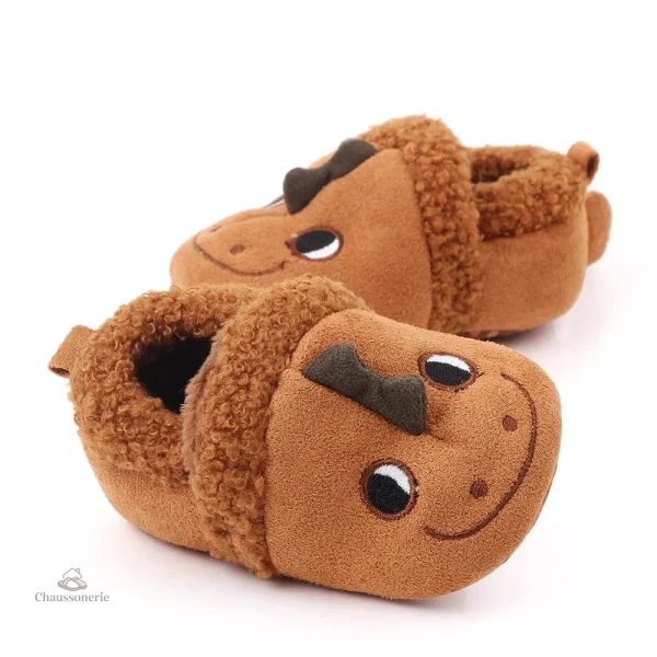 Chausson fourré bébé animaux doux et confortables - vue 7