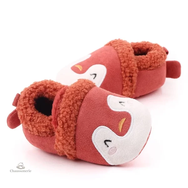 Chausson fourré bébé animaux doux et confortables - vue 13
