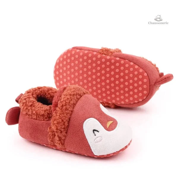 Chausson fourré bébé animaux doux et confortables - vue 17