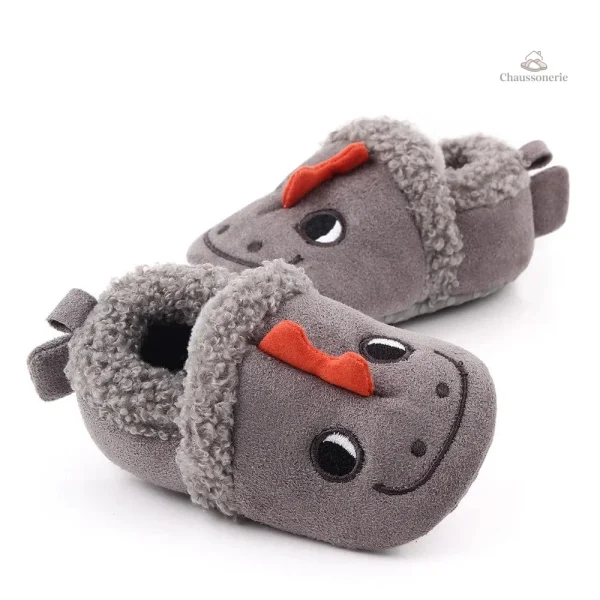 Chausson fourré bébé animaux doux et confortables - vue 20