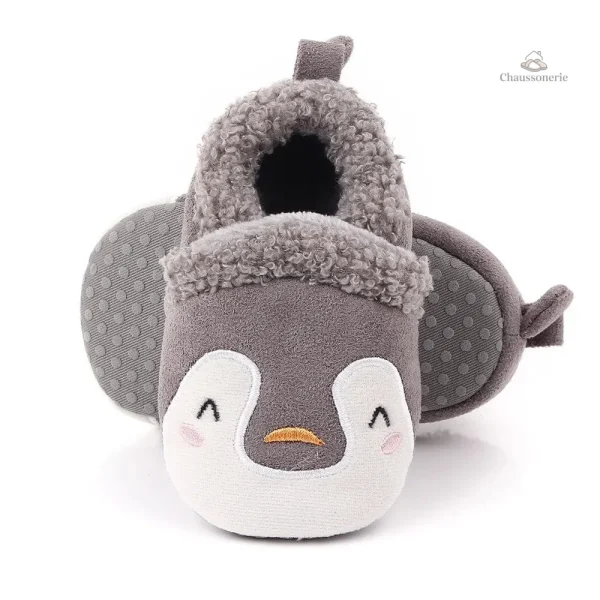 Chausson fourré bébé animaux doux et confortables - vue 23