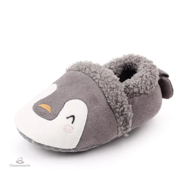 Chausson fourré bébé animaux doux et confortables - vue 24