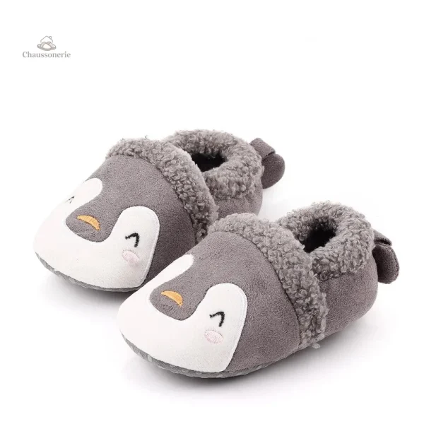 Chausson fourré bébé animaux doux et confortables - vue 27