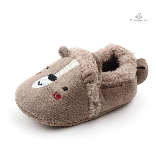 Chausson fourré bébé animaux doux et confortables - vue 42