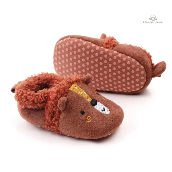 Chausson fourré bébé animaux doux et confortables - vue 43