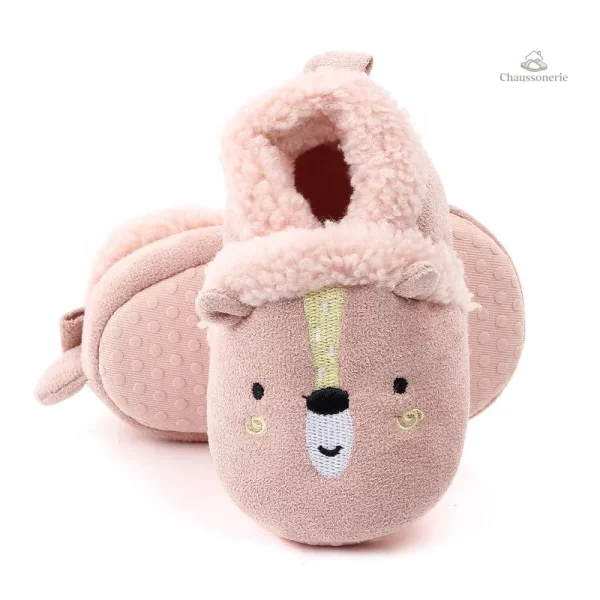 Chausson fourré bébé animaux doux et confortables - vue 49