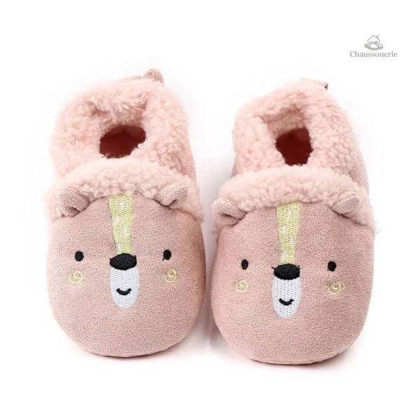 Chausson fourré bébé animaux doux et confortables - vue 51
