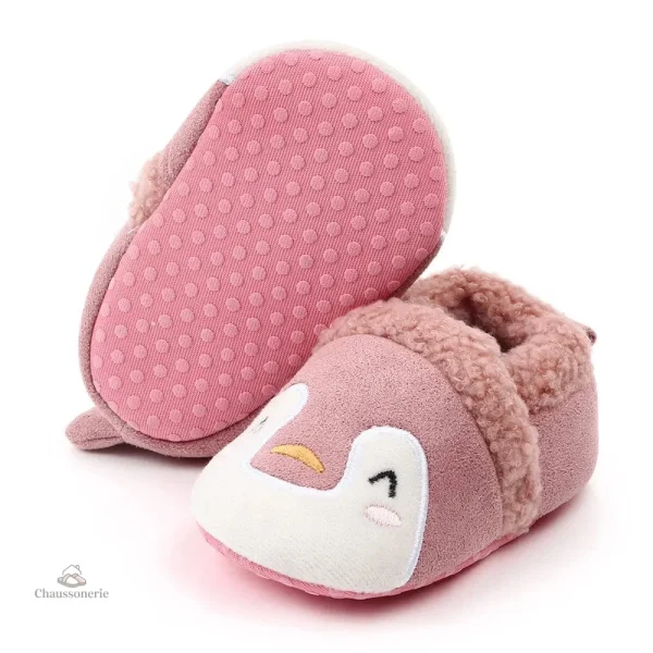 Chausson fourré bébé animaux doux et confortables - vue 55