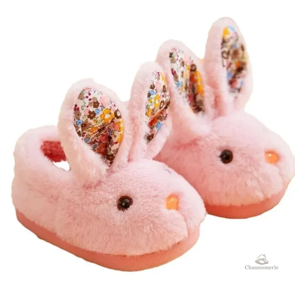 Chausson fourré pour fille, coloris variés