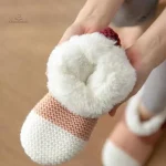 Chaussons d'intérieur pour femme, chaleur assurée