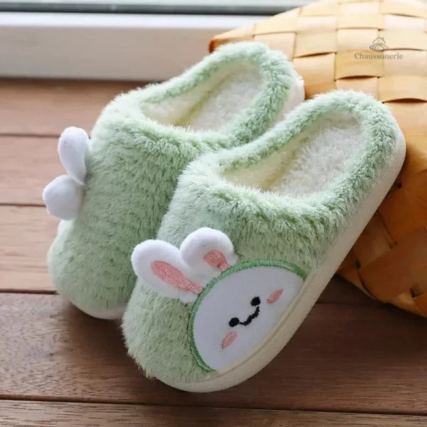 Chaussons pour enfant en forme de lapin