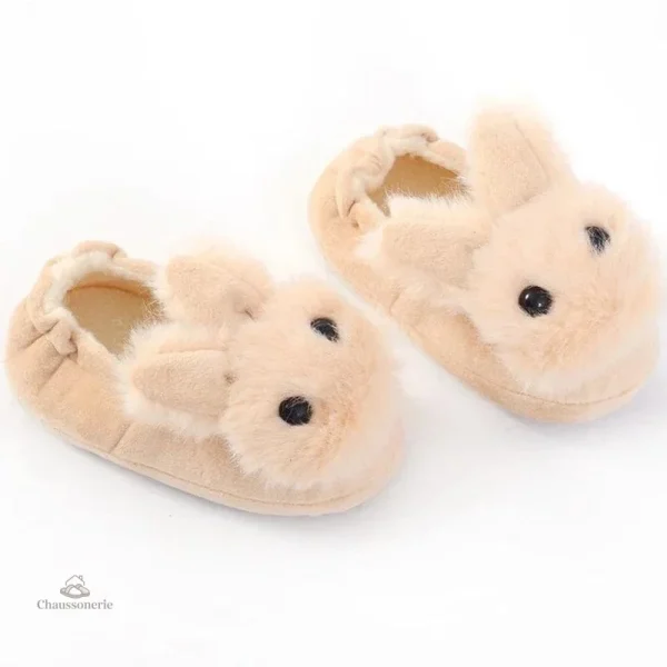 Chaussons Lapinou pour garçon, design mignon et ludique
