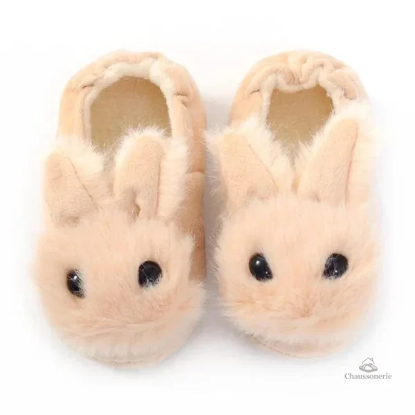 Chaussons enfant, motif lapinou, parfait pour la maison