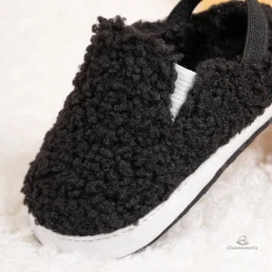 Chausson Hiver Bébé en tissu doux