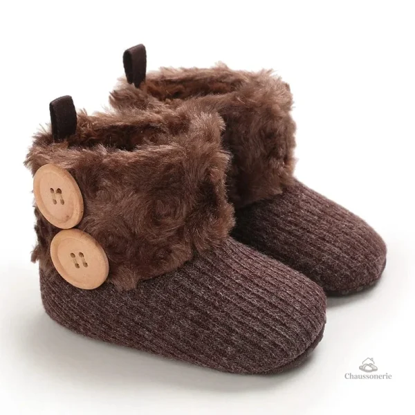 Chausson hiver bébé mignon