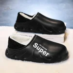 Chaussons Chauds pour Homme, Conception Ergonomique