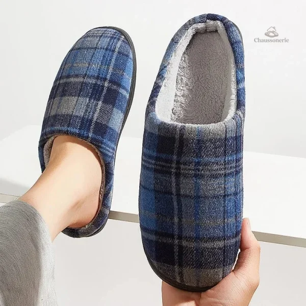 Chausson homme au style traditionnel revisité