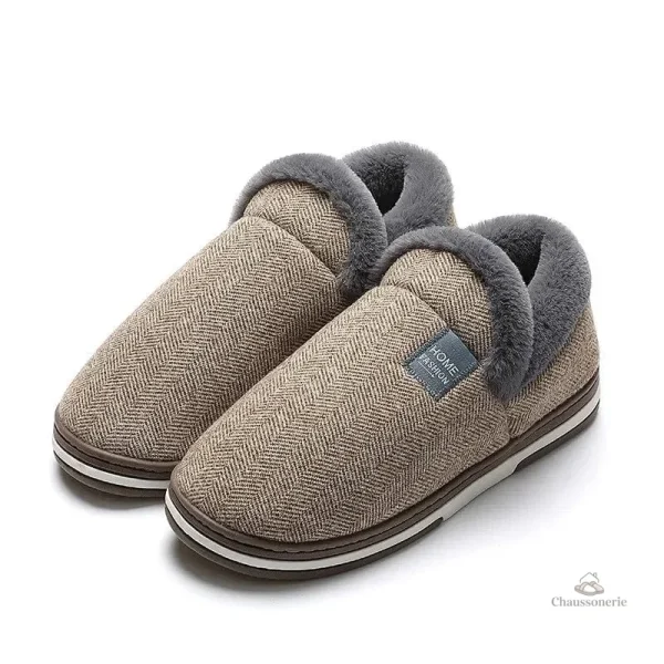 Chausson doux pour homme, confort optimal