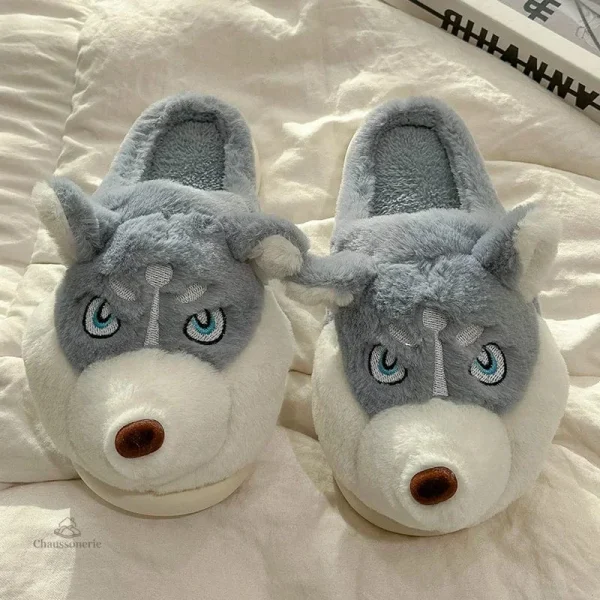 Chausson loup pour une touche d'humour