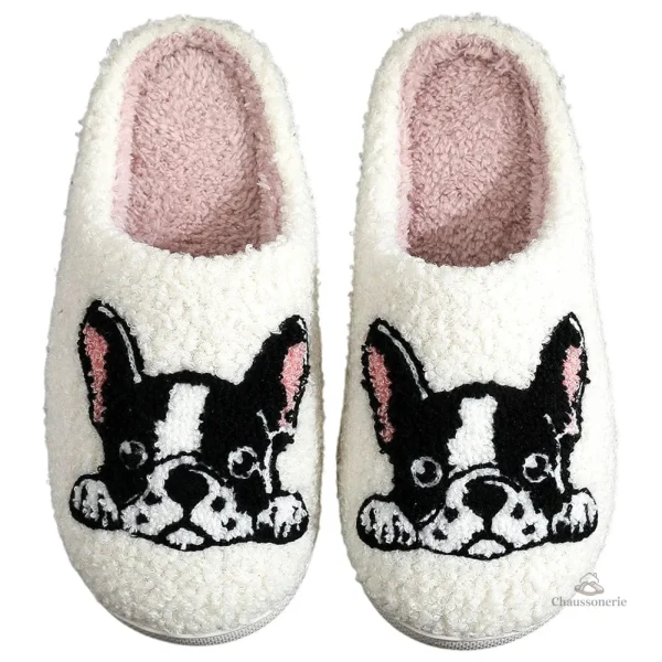 Chaussons confortables pour hommes, motif animal