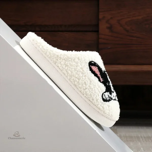 Chaussons rigolos homme, style canin