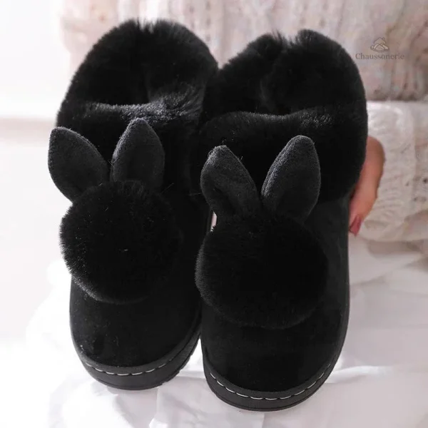 Confortables chaussons lapin pour un look décontracté