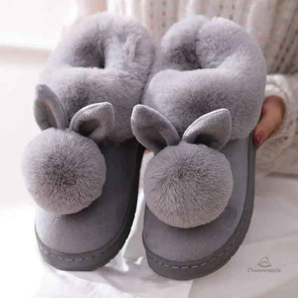 Chaussons en forme de lapin pour un style cocooning