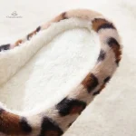 Chaussons Hiver Femme Motif Léopard