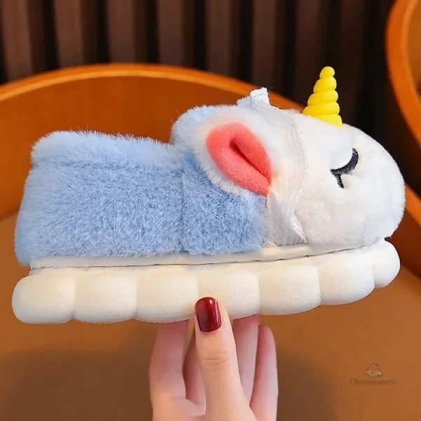 Chaussons Licorne pour l'hiver