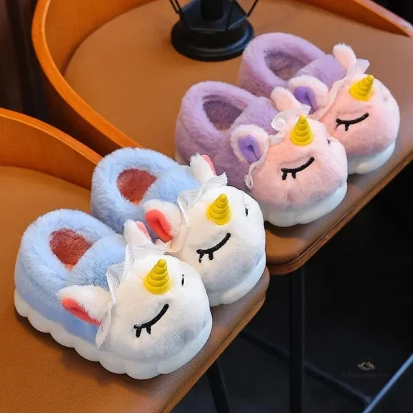 Chaussons mignons Licorne
