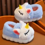 Chaussons colorés Licorne