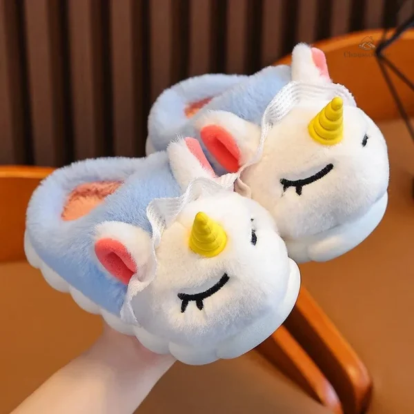 Chaussons confortables Licorne