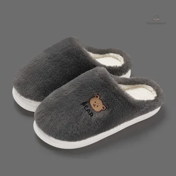 Chaussons Douillets pour Femme en Hiver