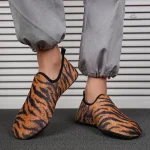 Chausson zébré pour intérieur