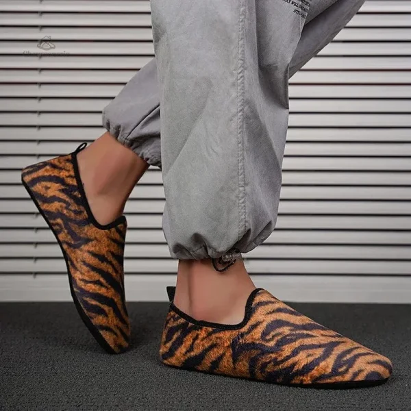 Chausson élégant homme zébré