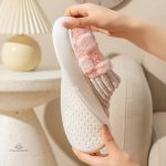 Chausson à carreaux moderne pour femme