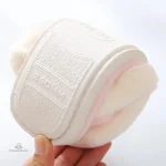 Chausson femme doux, décor cœur