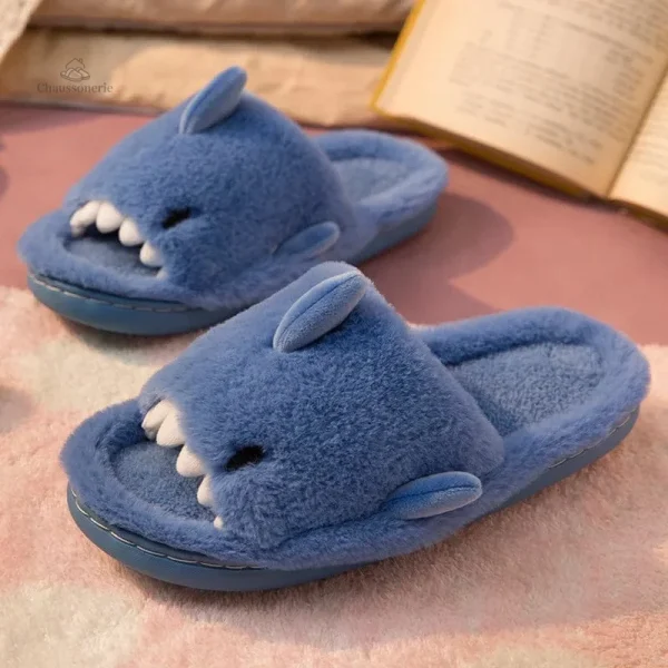 chausson-mule-ouverte-femme-requin-1 Chausson Mule Ouverte Femme Requin