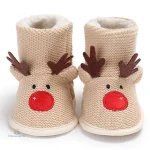 Chausson souple bébé pour célébrer Noël