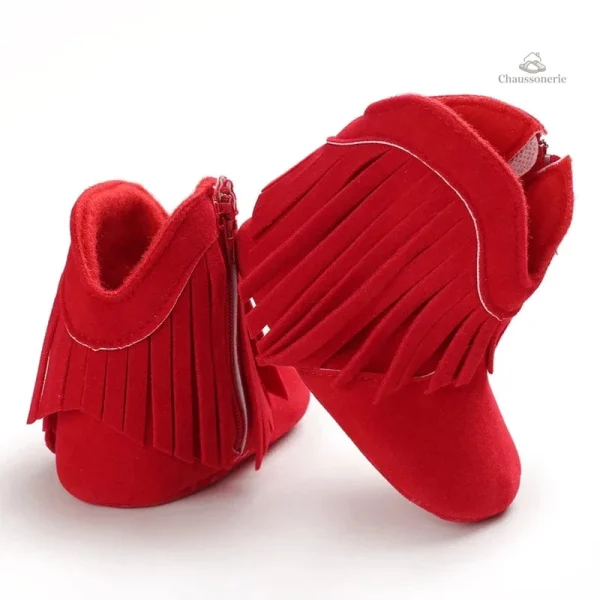 Chaussons souples pour bébé, style Noël