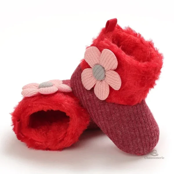 Chaussons bébé en feutre pour Noël