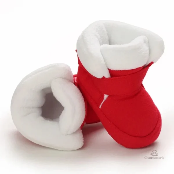 Chaussons bébé en coton avec motifs de Noël