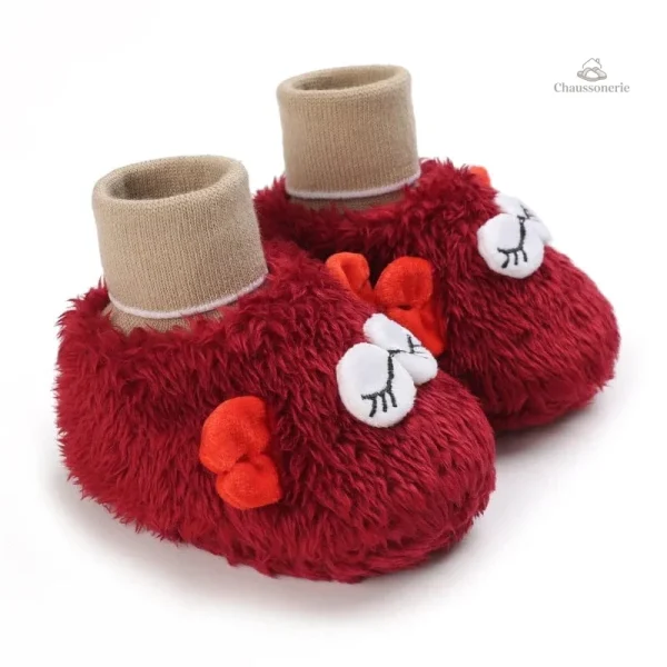 Chausson Noël Bébé souple pour les petits pieds - vue 4
