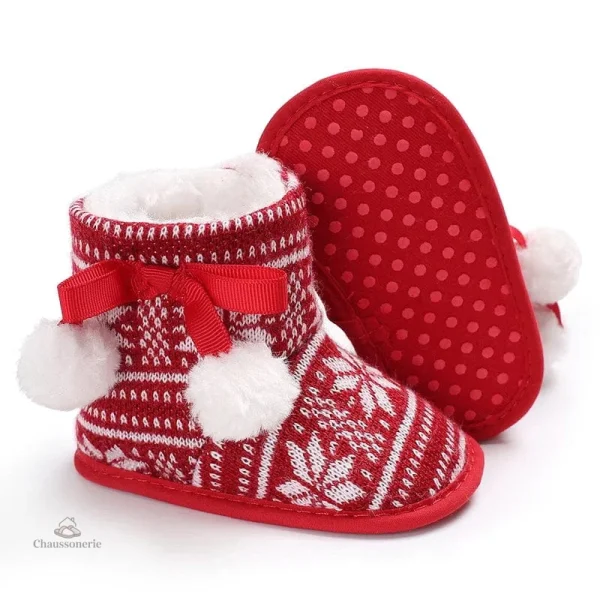 Chausson Noël Bébé souple pour les petits pieds - vue 19