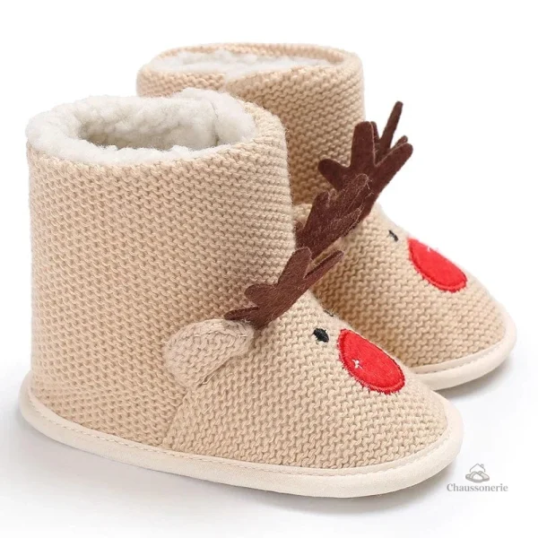Chausson Noël Bébé souple pour les petits pieds - vue 36
