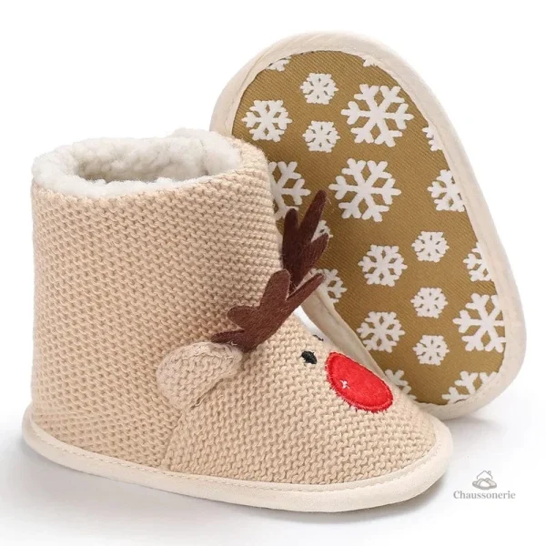 Chausson Noël Bébé souple pour les petits pieds - vue 37